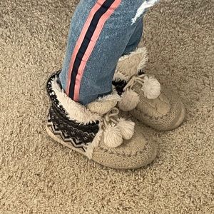 3 for $25 - Furry Moccasin Slippers